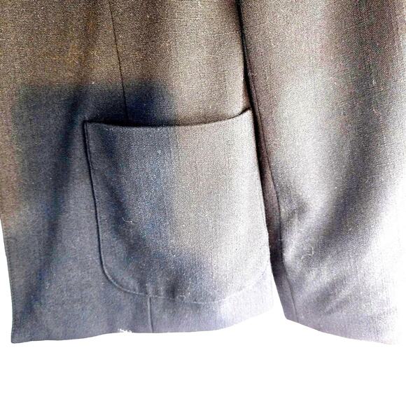 Sag Harbor Women's Blazer 8 Black Open Pockets Medium M Suit Coat - Picture 4 of 7